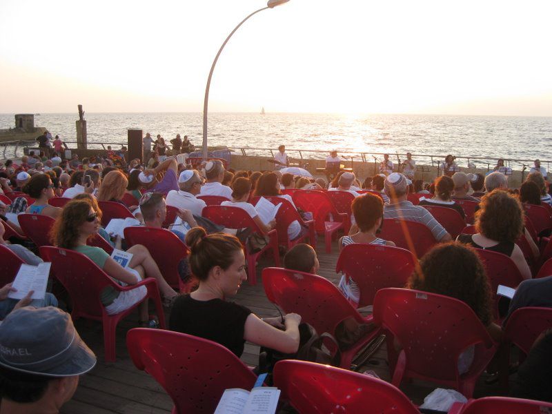 Bet Tfila Friday service at port