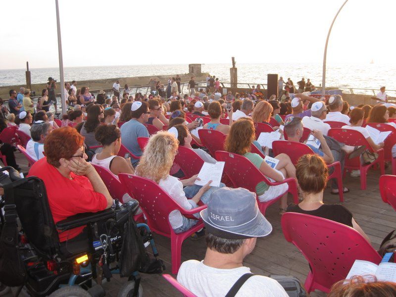 Bet Tfila Friday service at port
