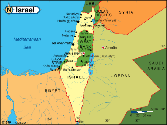 Карты Израиля Israel_Map1