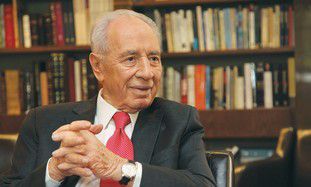 Pres Peres photo by Marc Sellem Jerusalem Post