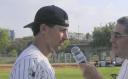 Catcher Lukas Brenowitz of the Blue Sox