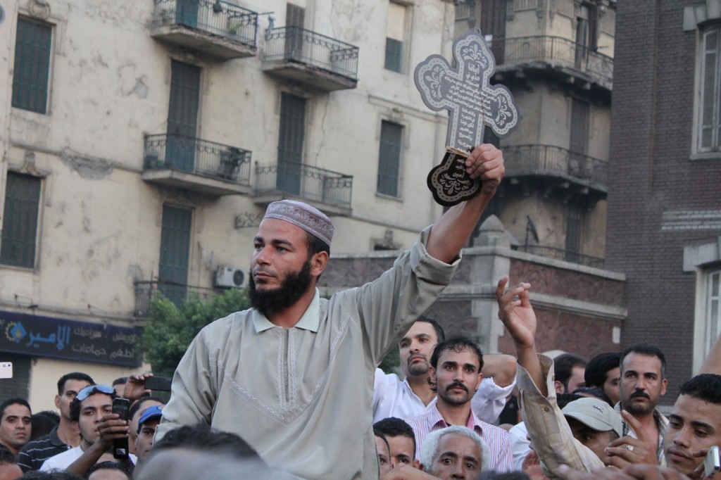 Egyptian protesters march for greater protections for religious minorities, October 10, 2011. Photo: Omar Robert Hamilton / flickr